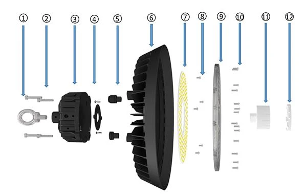 sensor LED high bay light
